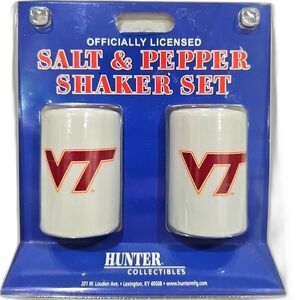 Virginia Tech Hokies Salt And Pepper Shakers Hunter Collectibles New Unused